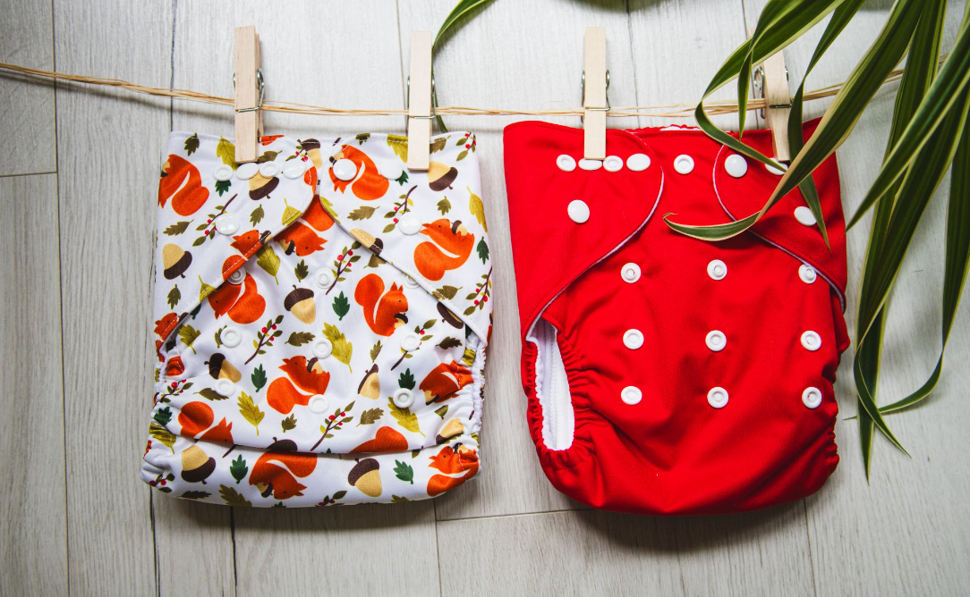 Premier pas maternité - 3 couches lavables + 4 Coussinets d'allaitement lavables