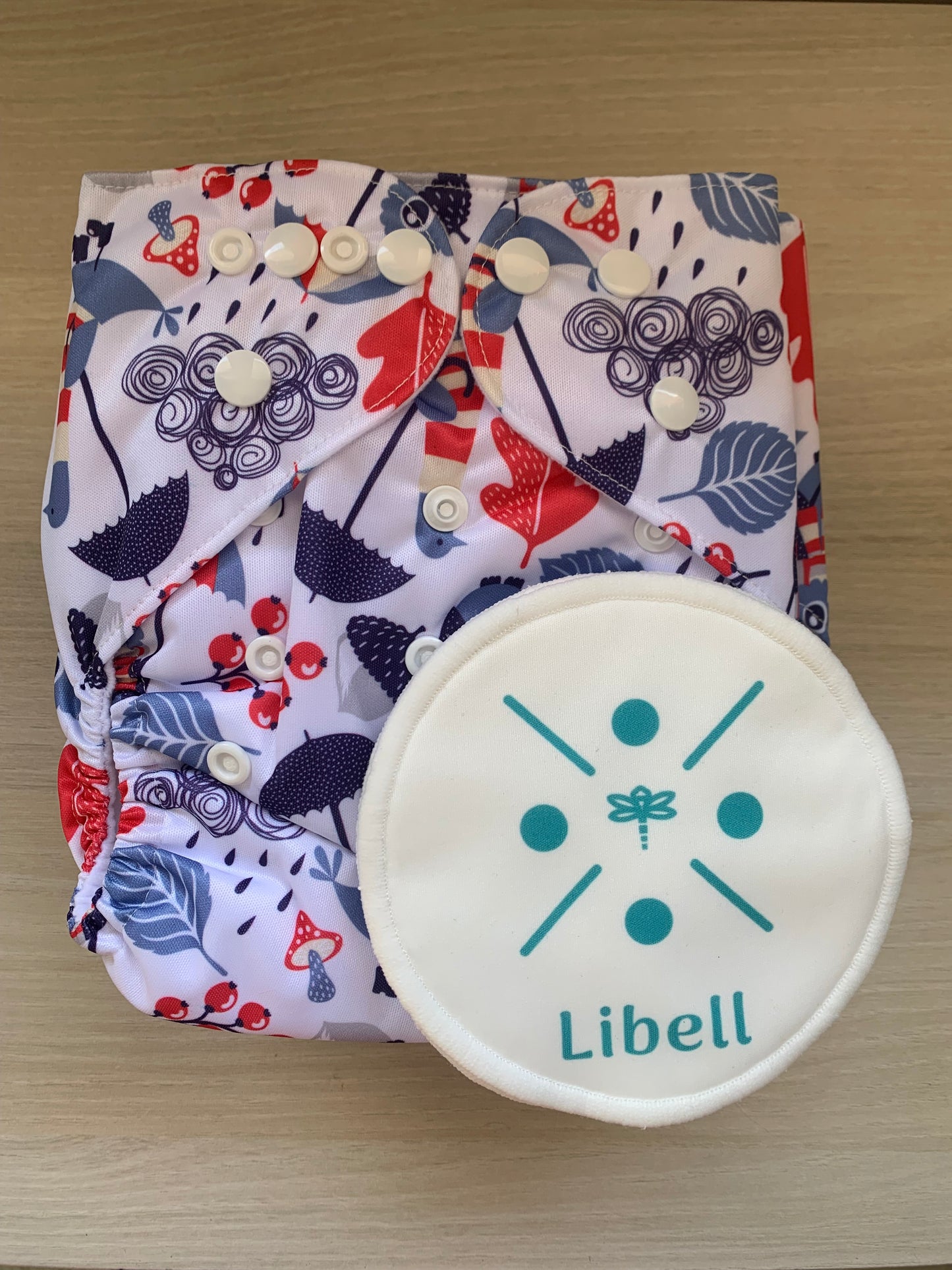 Premier pas maternité - 3 couches lavables + 4 Coussinets d'allaitement lavables