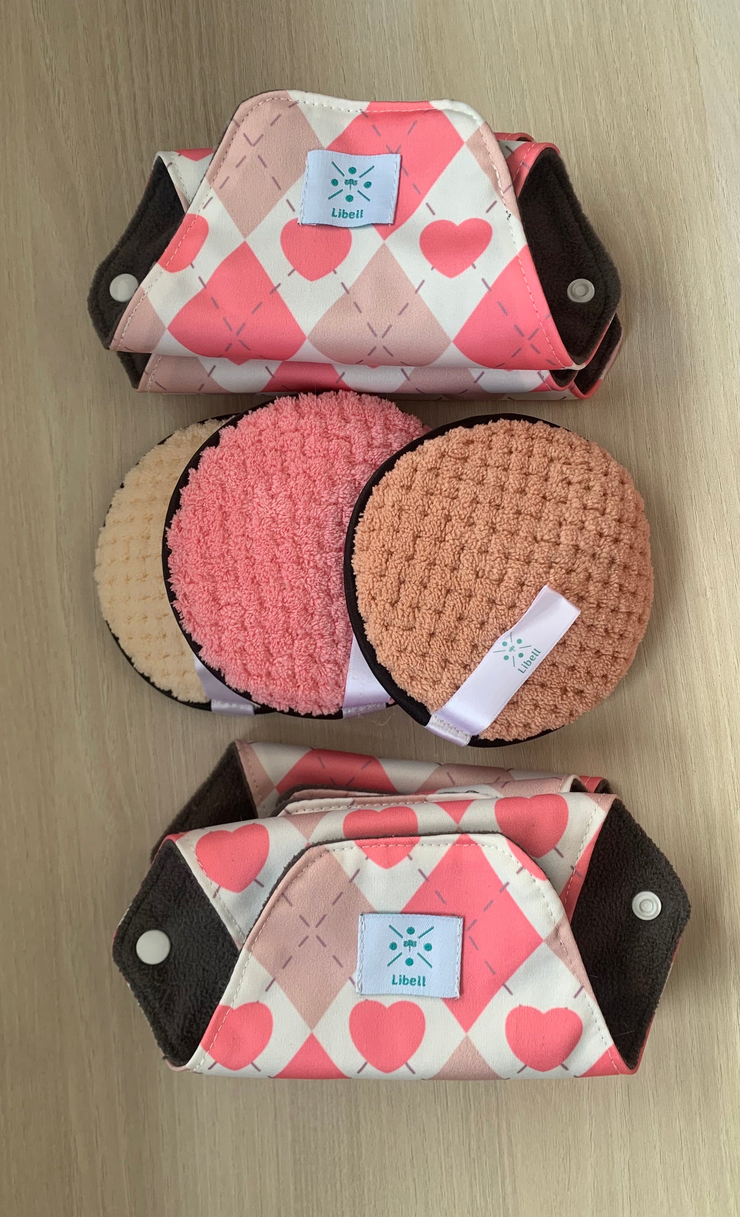 Pack Essentiel féminin - 6 Serviettes hygiéniques lavables + 3 Cotons lavables