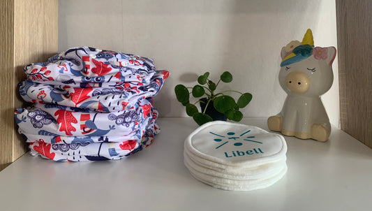 Pack Essentiel Maternité - 6 Couches lavables + 8 coussinets d'allaitement lavables